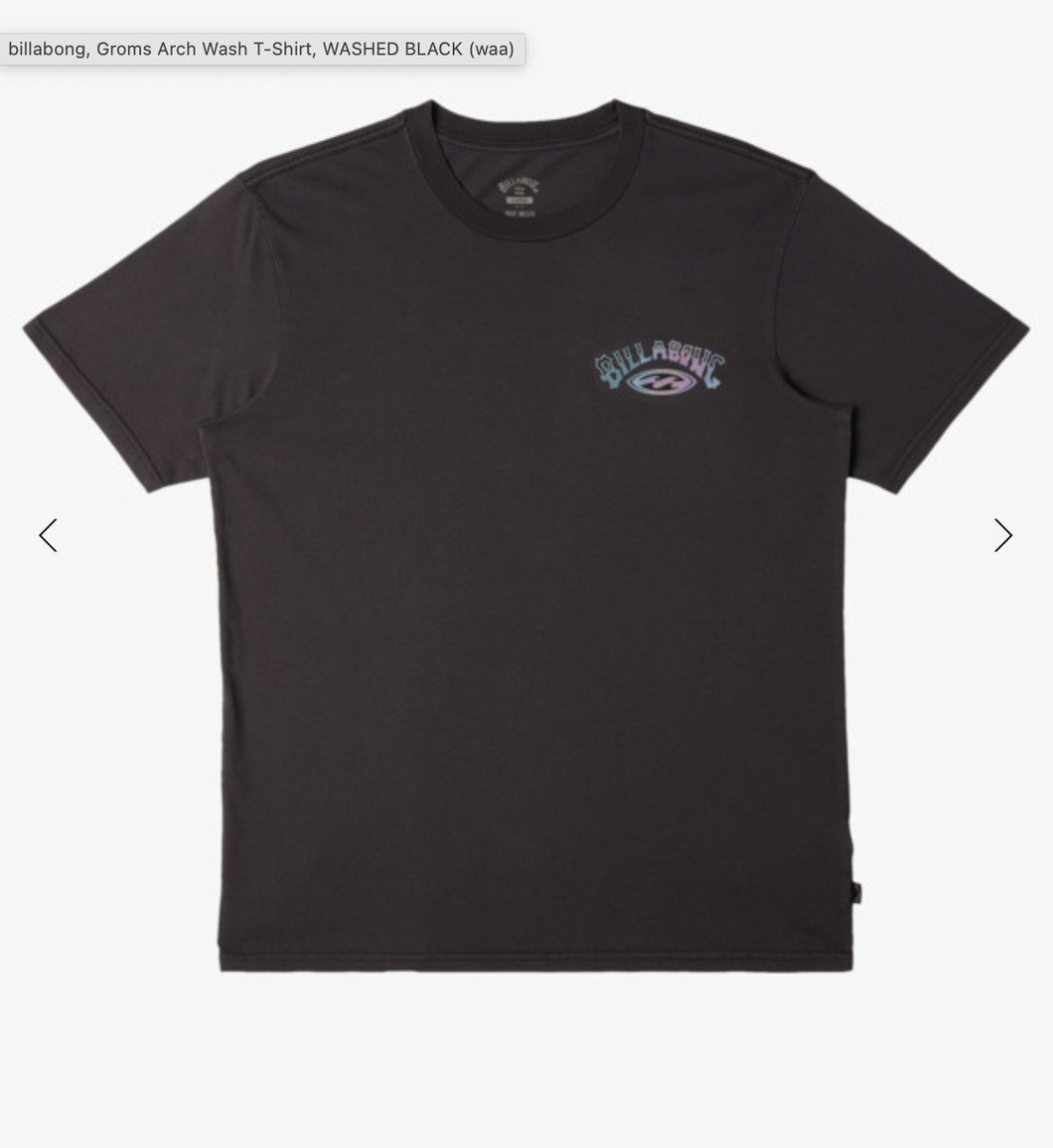 GROMMS ARCH WASH SS TEE