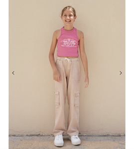 PRECIOUS CARGO- CARGO HIGH WAISTED TROUSERS - GIRLS