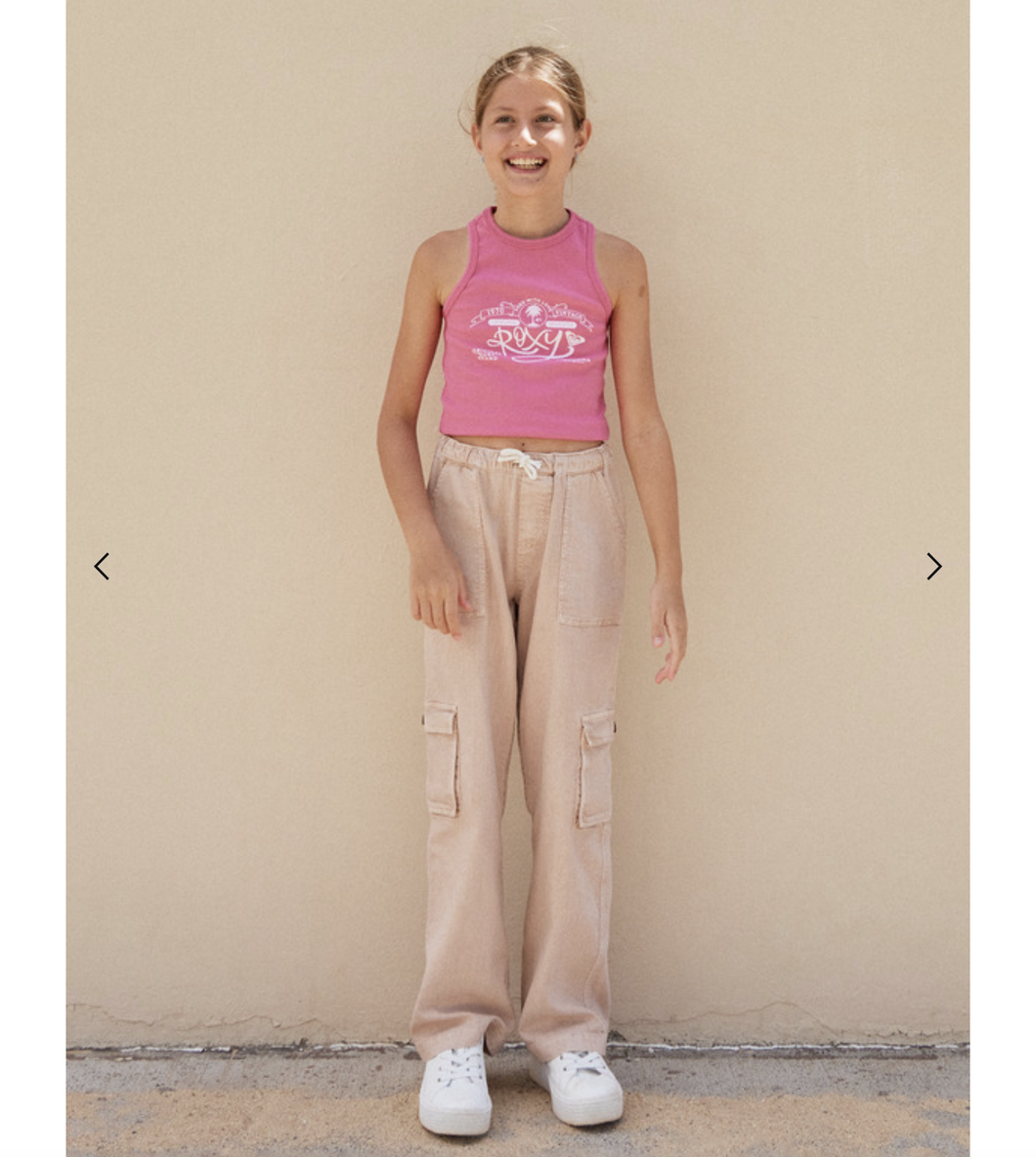 PRECIOUS CARGO- CARGO HIGH WAISTED TROUSERS - GIRLS