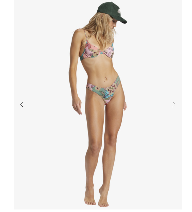 VISIONS OF PARADISE DEMI UNDERWIRE BIKINI SET