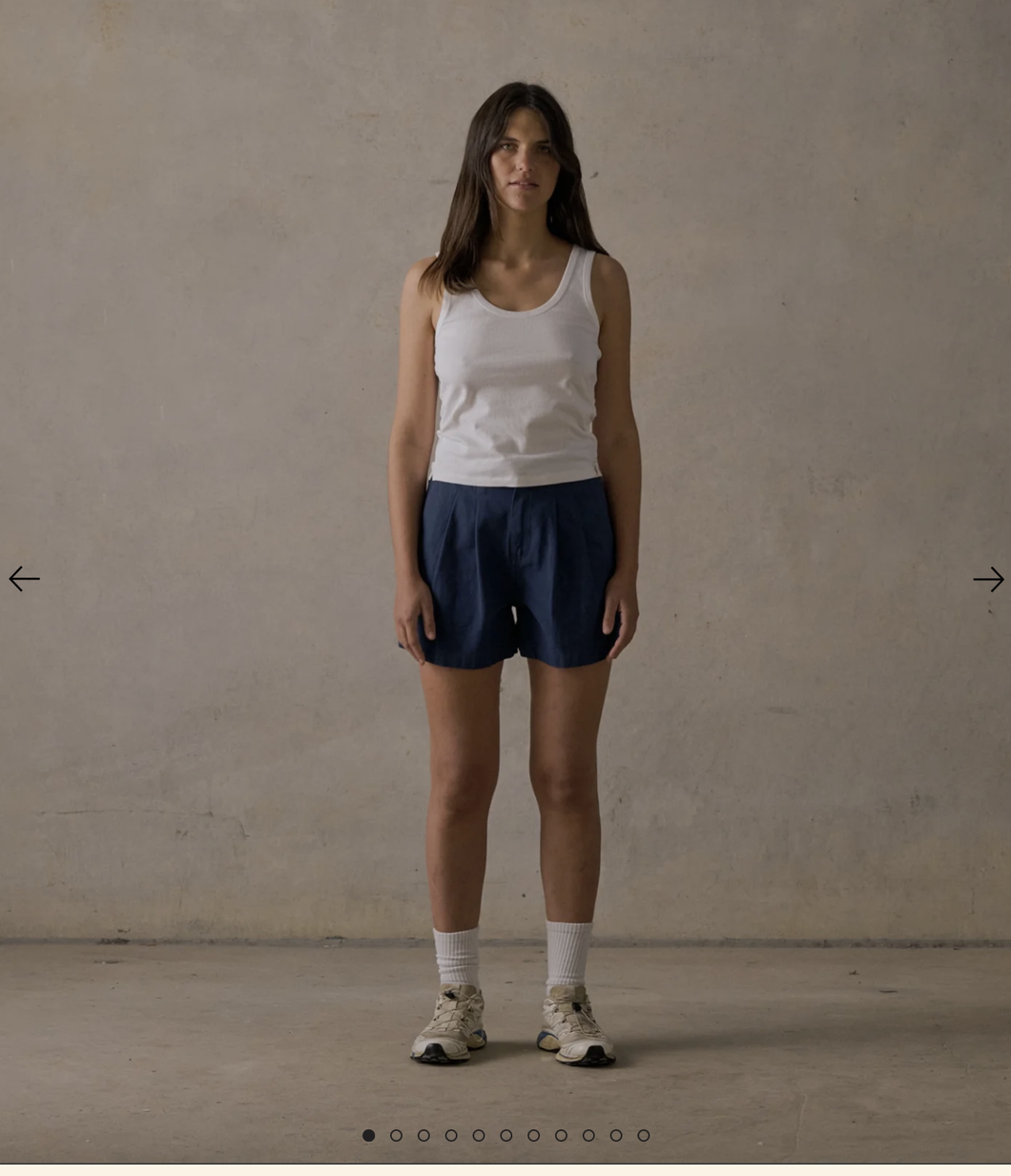 DOUBLE PLEATED TWILL SHORTS