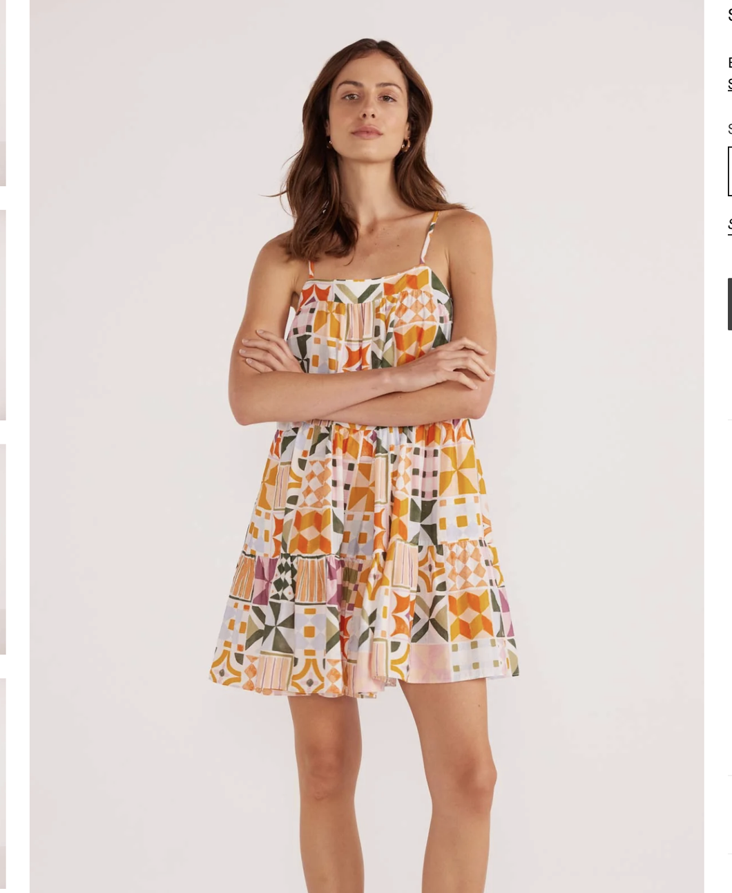 LOUISA TIERED MINI DRESS