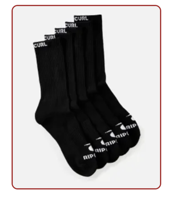 BRAND CREW SOCK 5PK
