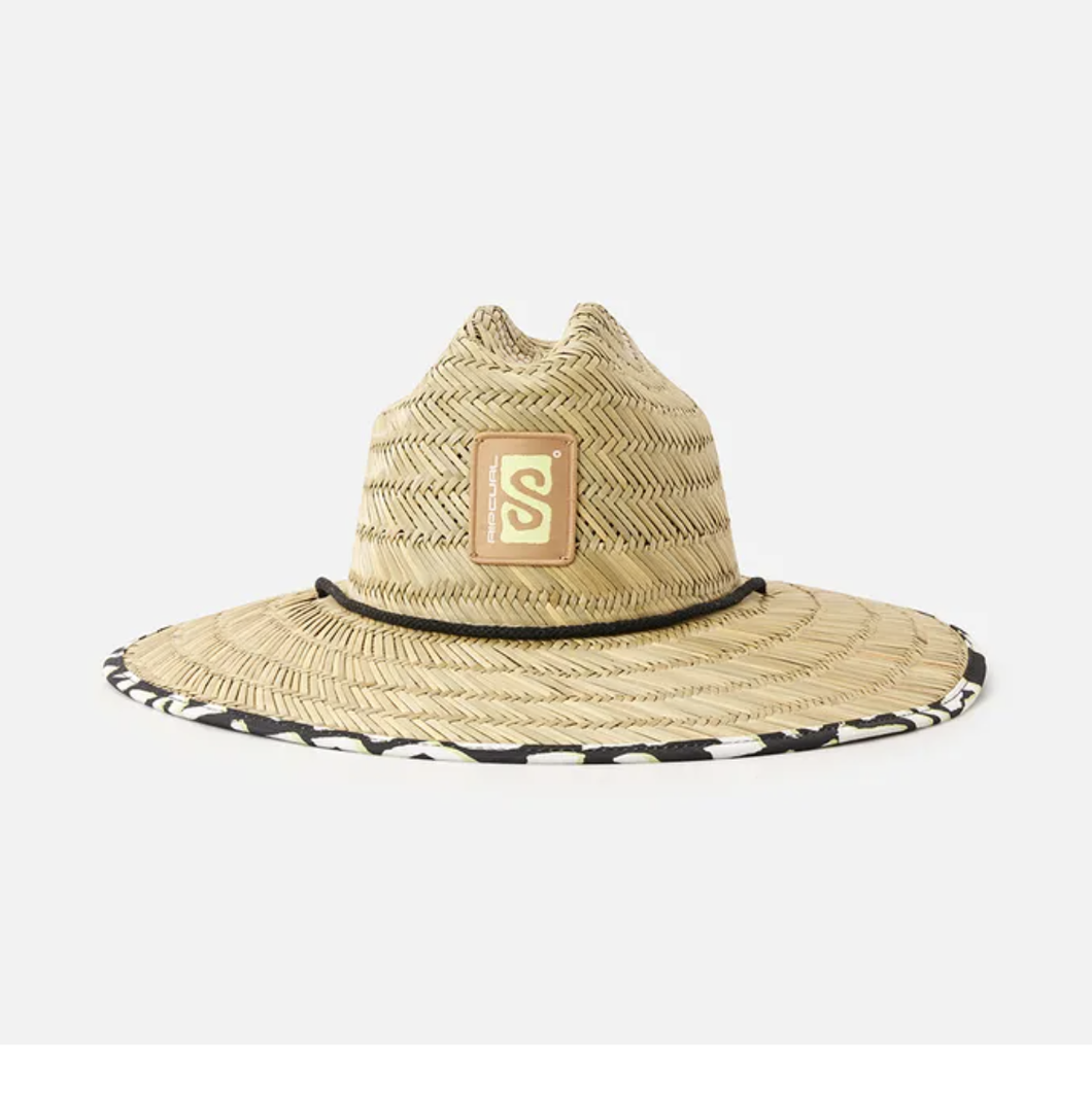 MIXED STRAW SUN HAT