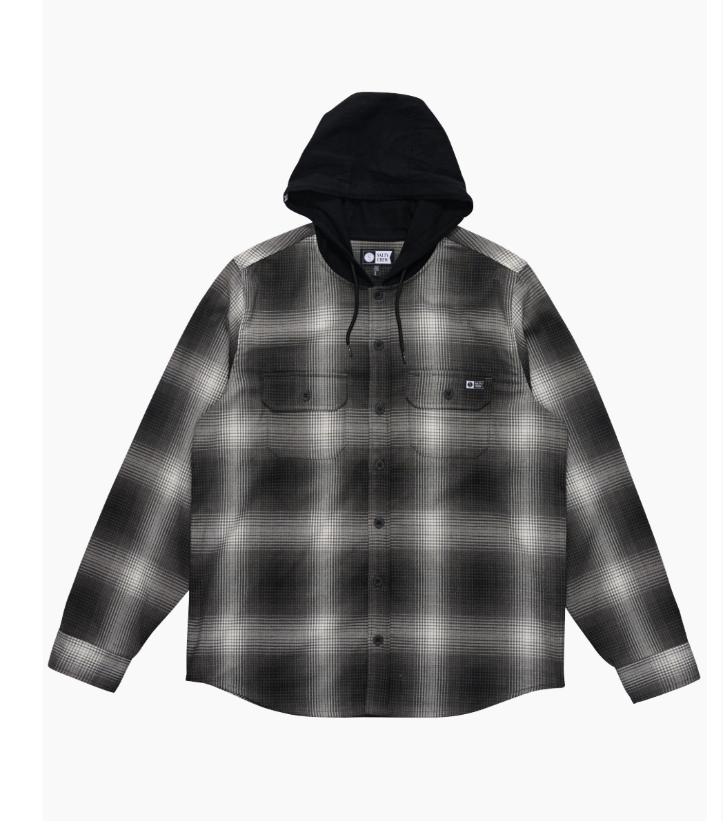 FATHOM LONG SLEEVE HOODED  SHIRT