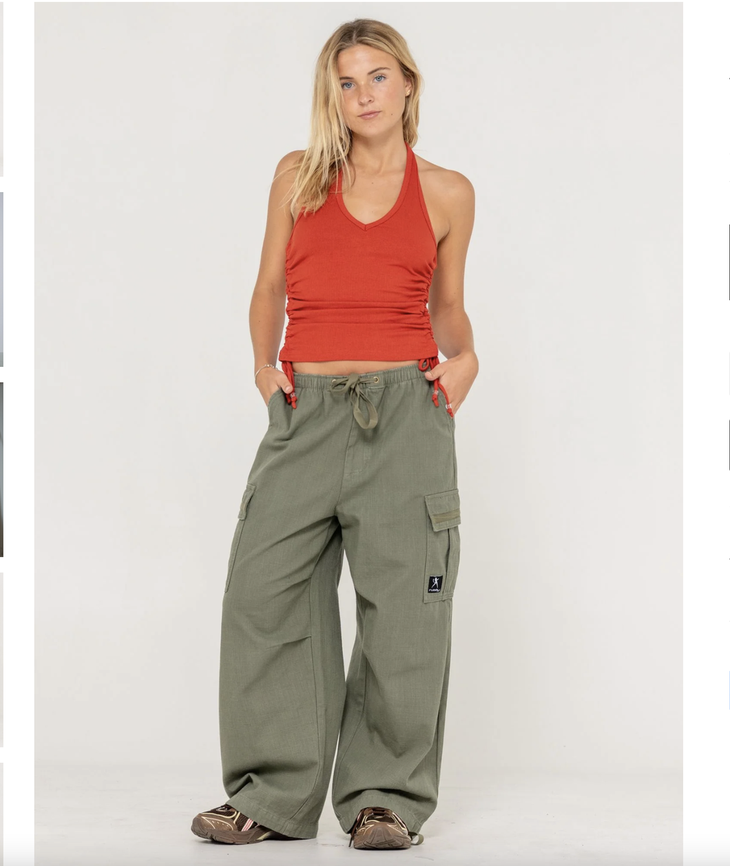 RIVER LOW RISE BAGGY CARGO PANT