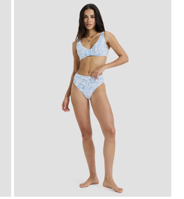 WOMENS FLOWERS WAVE UW D-CUP BIKINI SET