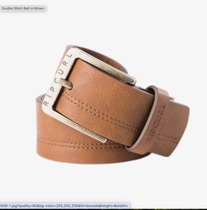 DOUBLE STITCH PU BELT