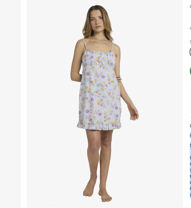 WOMENS WILDFLOWER MINI DRESS