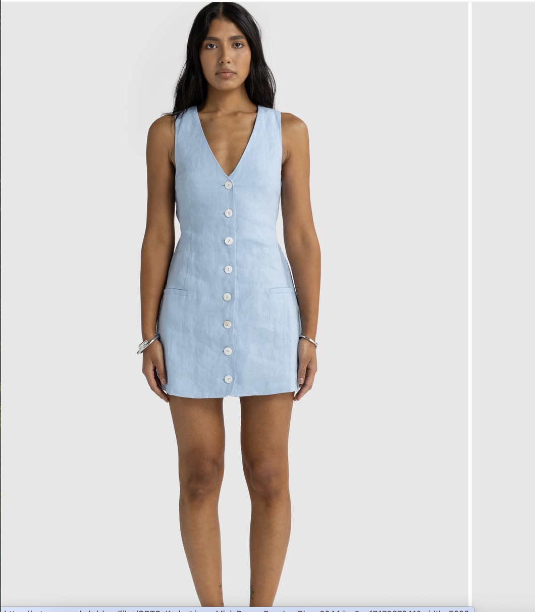 KODA LINEN MINI DRESS