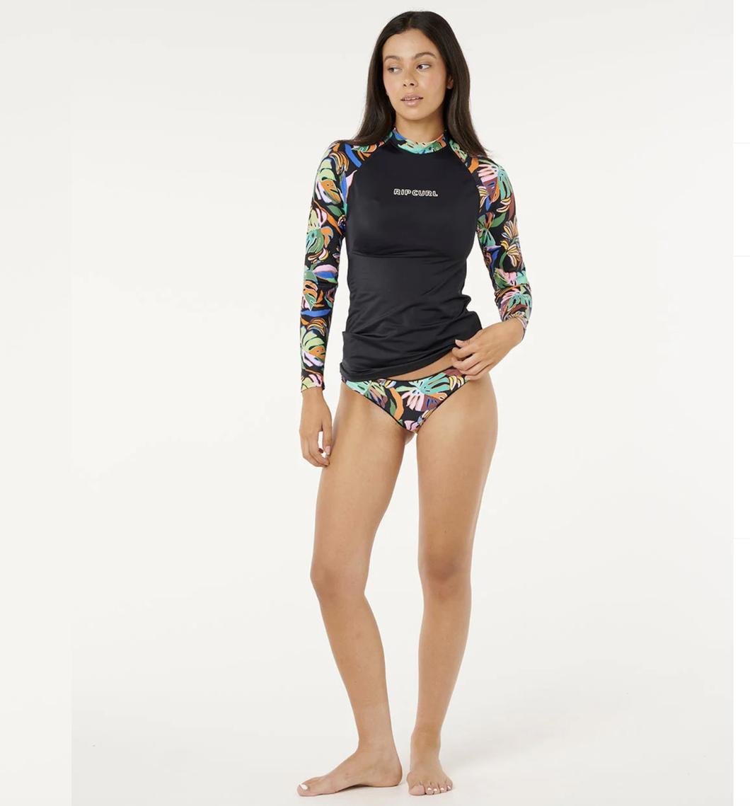 SUNSET LUAU LONG SLEEVE UPF RASH SHIRT