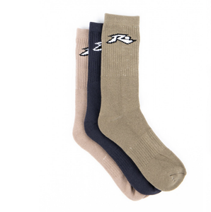 WASH UP MID CALF 3-SOCK PACK