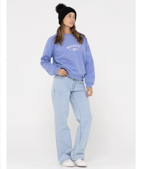 THRIVING RELAXED FIT CREW FLEECE
